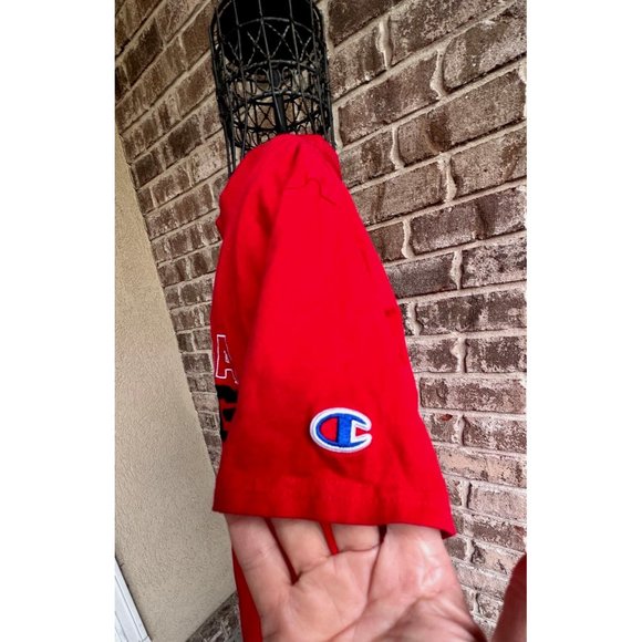 Vintage Champion Georgia Bulldogs T Shirt Large Red Short Sleeves Embroi… - Picture 8 of 12